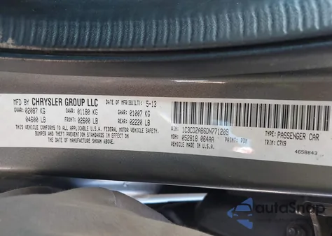 2013 Dodge Avenger Se from USA, damaged, VIN 1C3CDZAB6DN771209